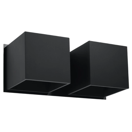 Wandleuchte QUAD 2 schwarz