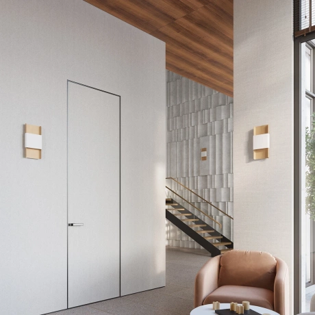 Wandlampe DURLIN Gold/Weiß