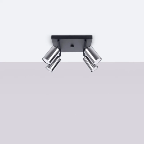 Plafond WINX 4 schwarz/chrom