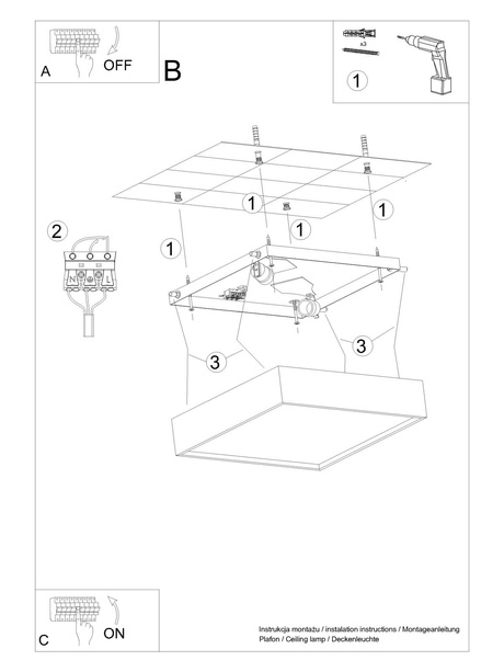 Pendelleuchten PASTELO 3P beton