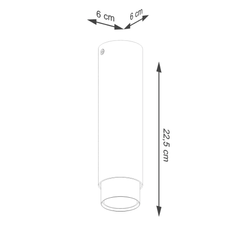 Plafond NERO 22,5 Schwarz/Golden