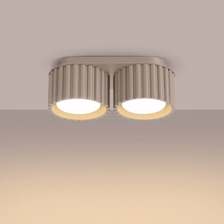 Plafond AURA 2 taupe Gx53