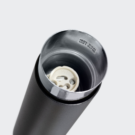 Plafond NERO 12,5 Schwarz/Chrom